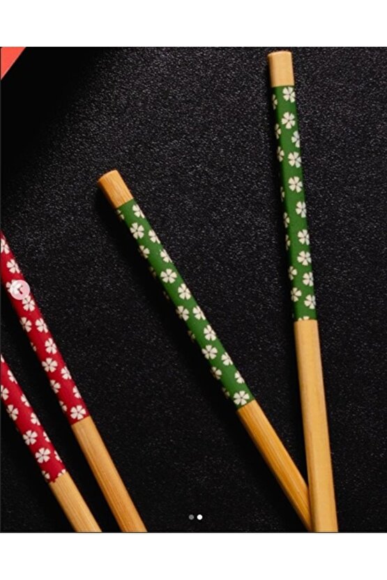 Bambu Desenli Chopstick 24 cm 4 Çift