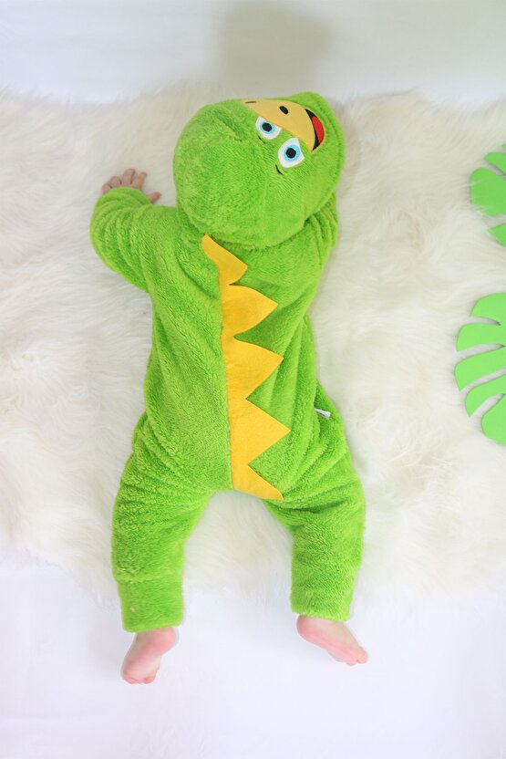 Welsoft Peluş Unisex Fermuarlı Kışlık Bebek Uyku Tulumu Bebek Tulumu Çocuk Tulumu Çocuk Kostümü
