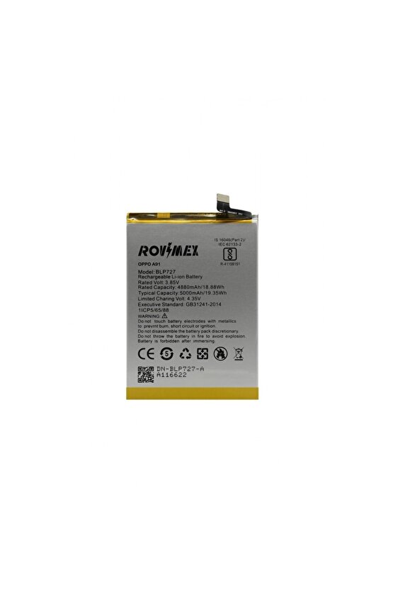 Oppo A91 Rovimex Batarya Pil