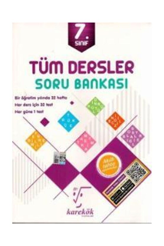 7. Sınıf Çözümlü Tek Kitap Tüm Dersler Soru Bankası