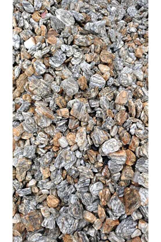 Gnays Tamburlu 5kg 2-4 Doğal Dekoratif Peyzaj Dolamit Granit Bordo Süs Taşı