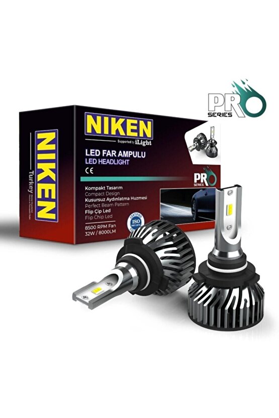 9006 Led Xenon Far Aydınlatma Seti Şimşek Etkili Pro 8000lm