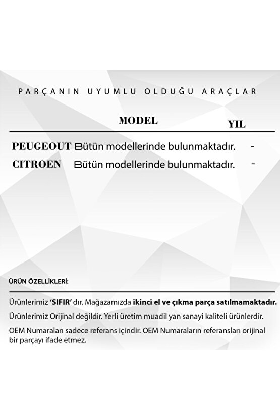 Peugeot , Citroen Için Araba Kapı Kilit Motoru