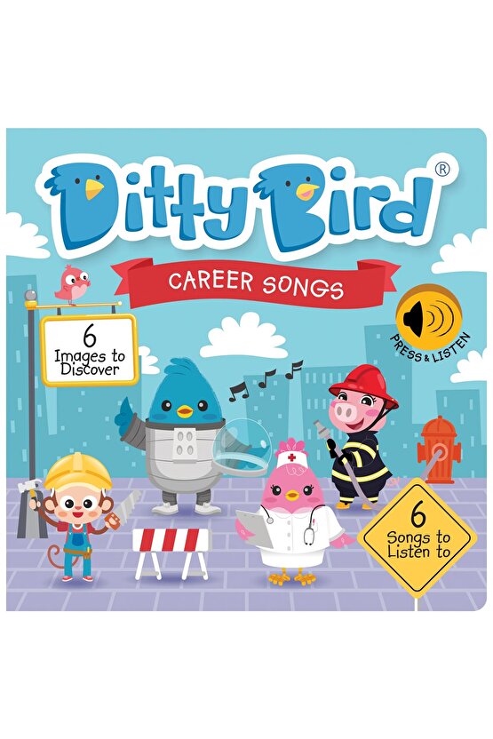 Ditty Bird: Career Songs | 0-3 Yaş Çocuklar Için Ingilizce Sesli Kitap - Meslekler