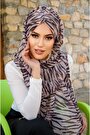 Kahve Zebra Desen