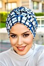Lacivert Beyaz Desen