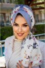 Grri Lila Çiçek Desen