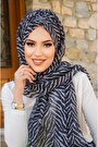 Siyah Gri Zebra Desen
