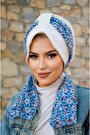 Kırık Beyaz Çiçekli