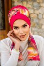 Fuşya Retro Desen