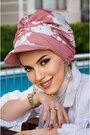 Koyu pudra Beyaz Desen