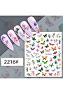 Renkli Kelebek Yazı Çiçek J0-2216