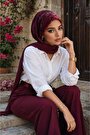 Bordo flok baskılı