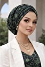 Haki Siyah Desenli