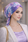 Lila Beyaz Batik