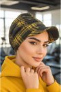 Siyah Hardal Ekose Desen