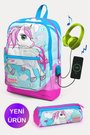 Mavi Neon Pembe Unicorn