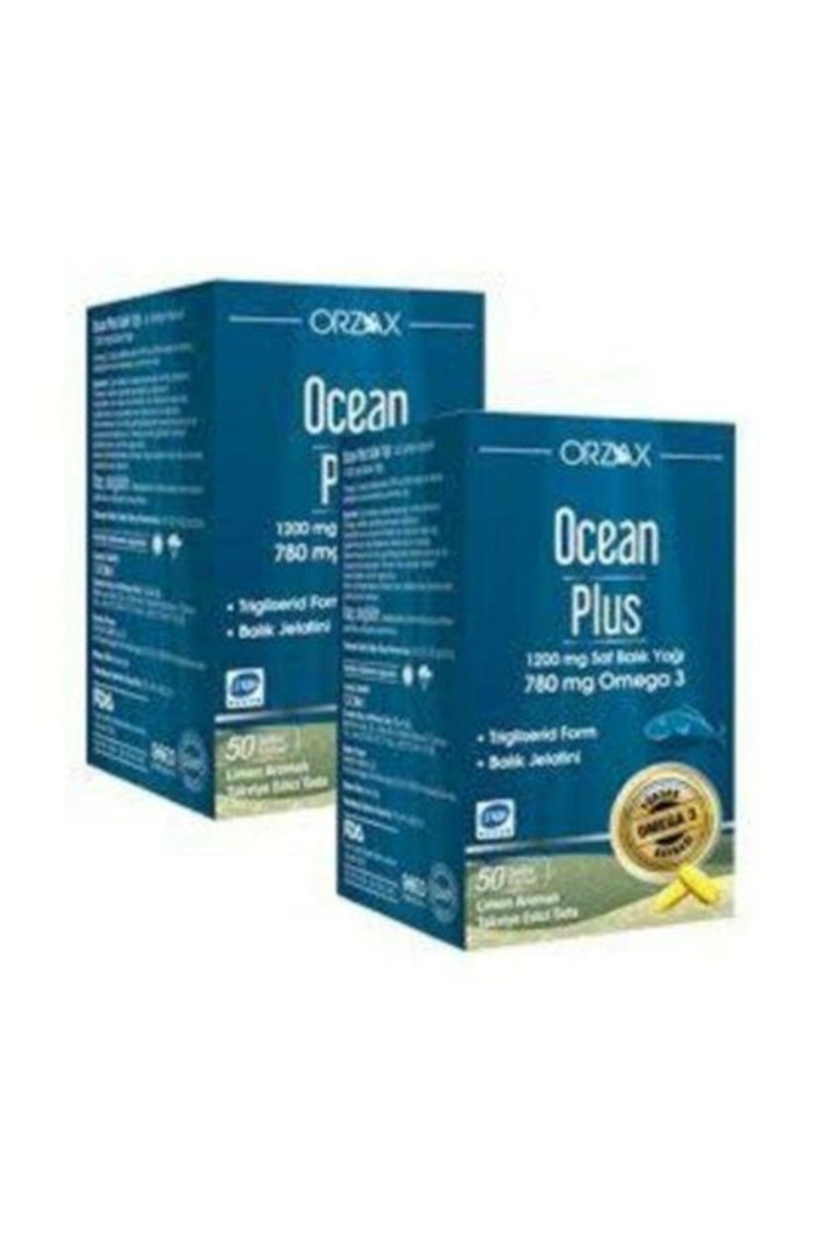 Ocean Plus Omega 3 1200 mg 50 Kapsül Balık Yağı 2 Adet