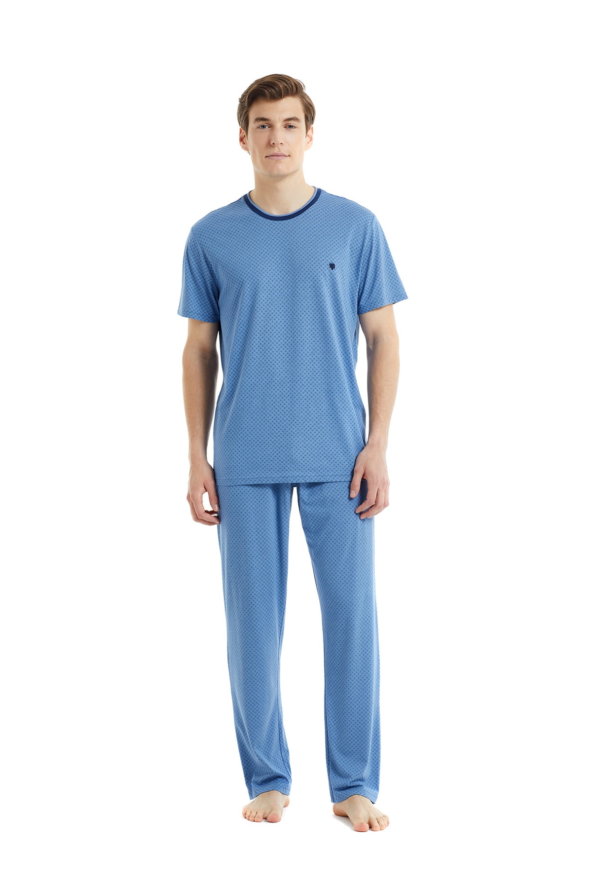 Blackspade Erkek Mavi Pijama Takımı