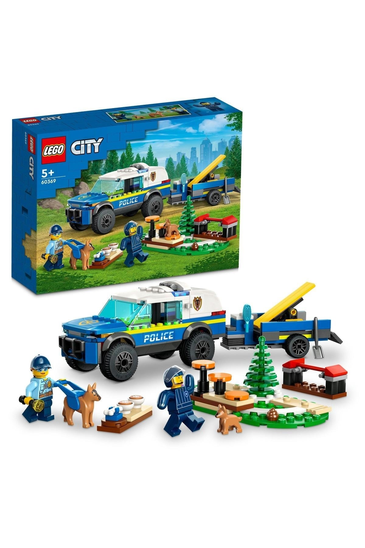 LEGO ® City Mobil Polis Köpeği Eğitimi 60369 - 5 Yaş ve Üzeri Çocuklar için Yapım Seti (197 Parça)