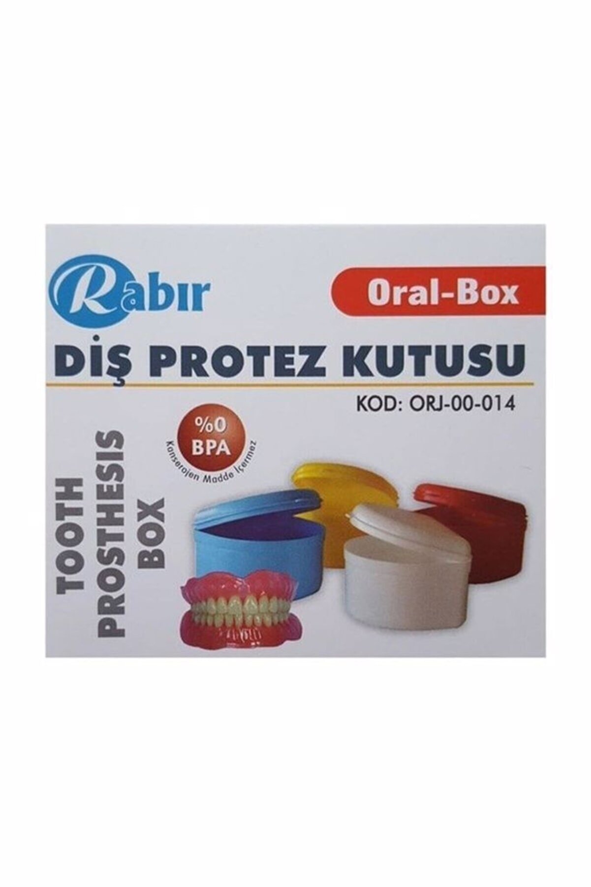 RABIR 10 Adet Diş Protez Kutusu Protez Diş Saklama Kabı Protez Diş Saklama Kutusu