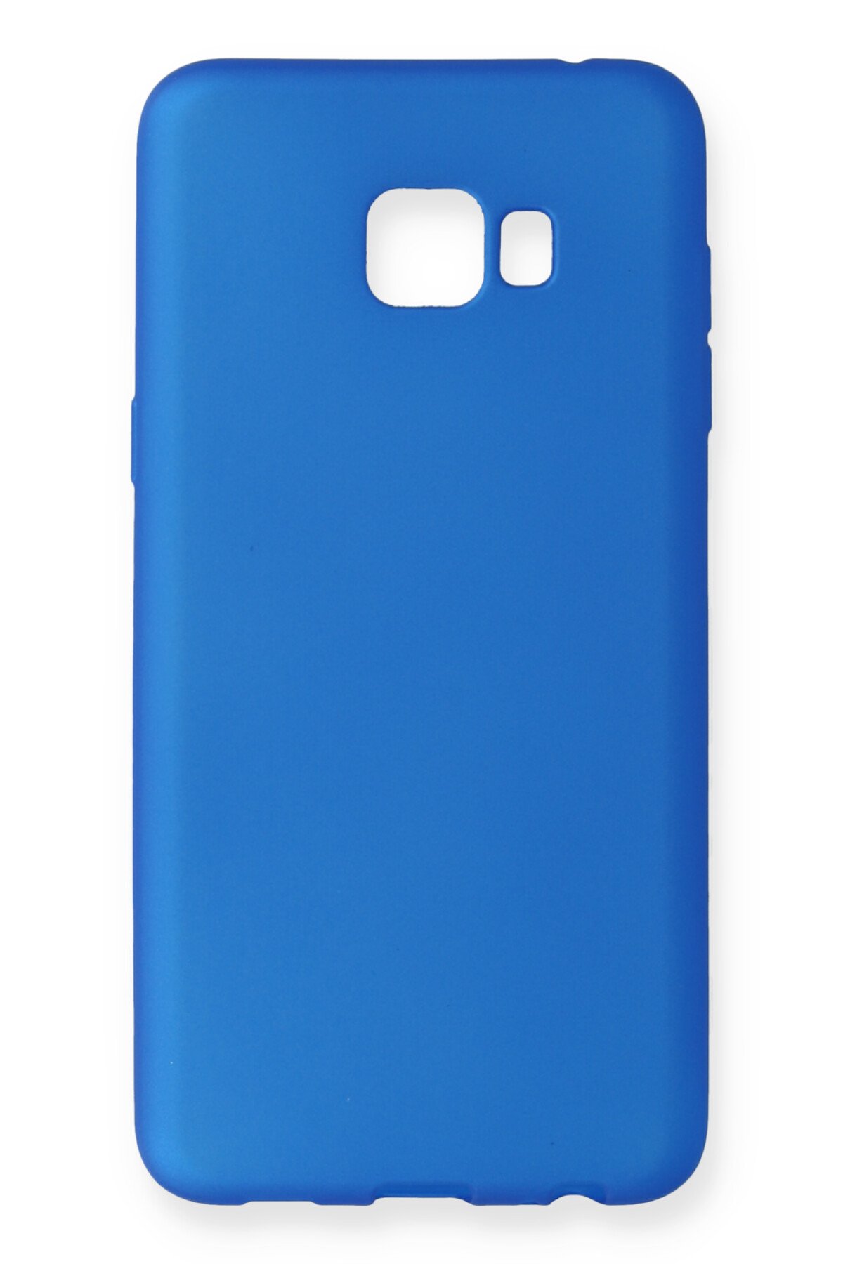 NewFace Newface Samsung Galaxy C7 Pro Kılıf Premium Rubber Silikon - Mavi