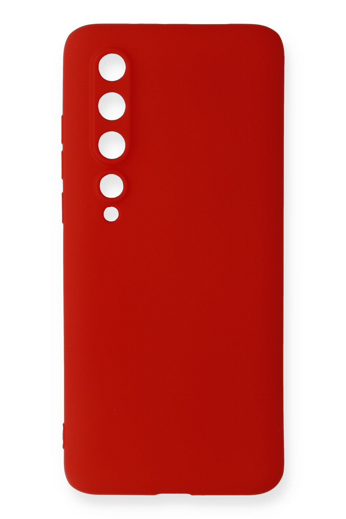 NewFace Newface Xiaomi Mi 10 Kılıf Premium Rubber Silikon - Kırmızı
