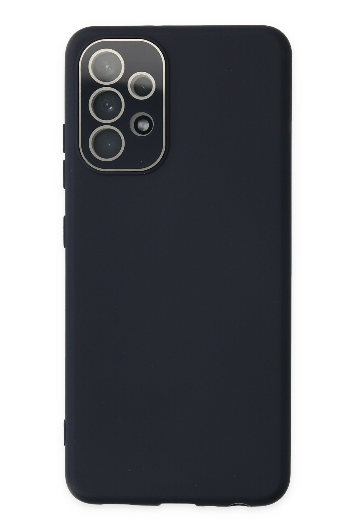 NewFace Newface Samsung Galaxy A73 5G Kılıf Lansman Glass Kapak - Lacivert NX9858