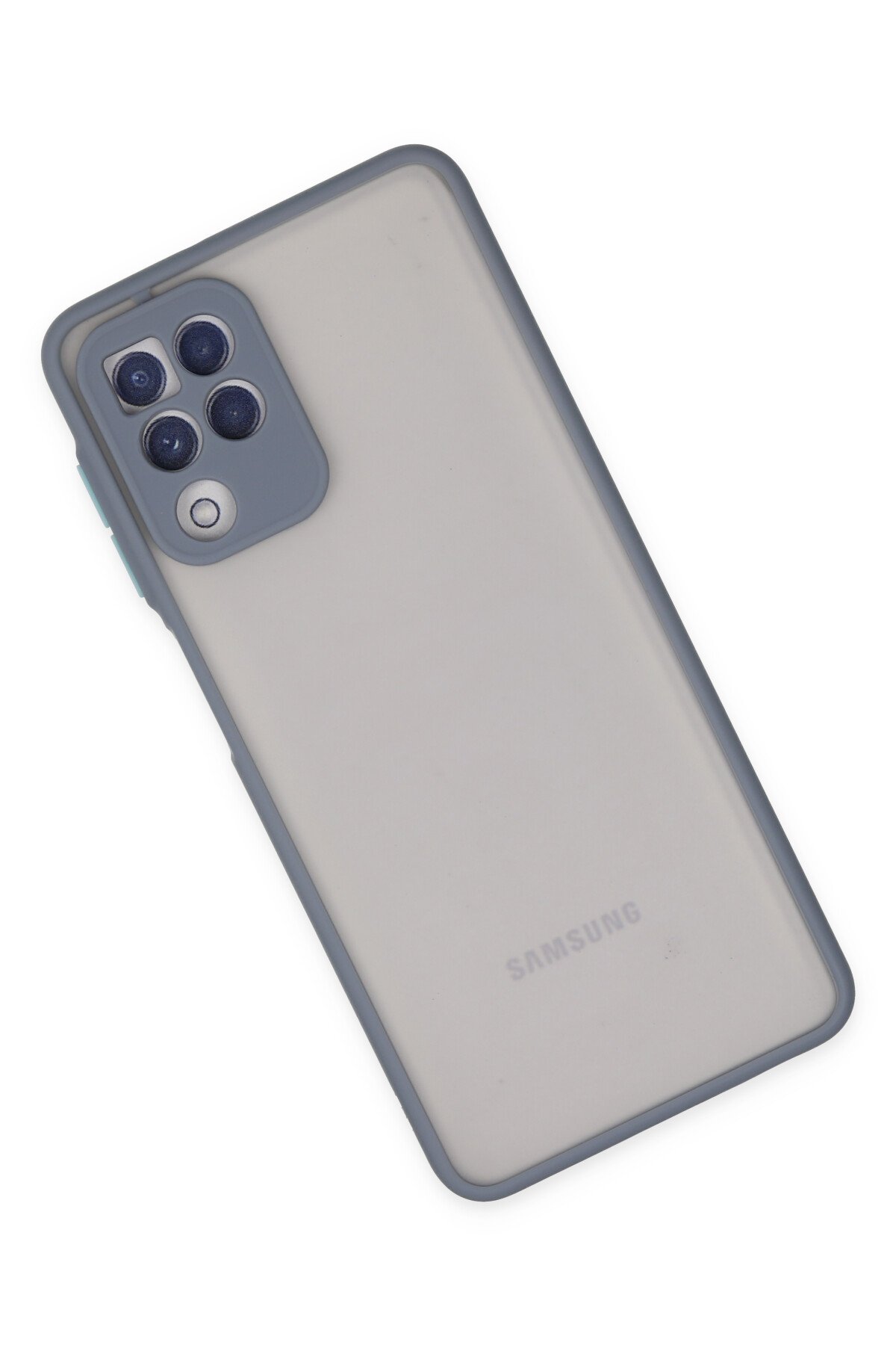 NewFace Newface Samsung Galaxy M22 Kılıf Montreal Silikon Kapak - Gri