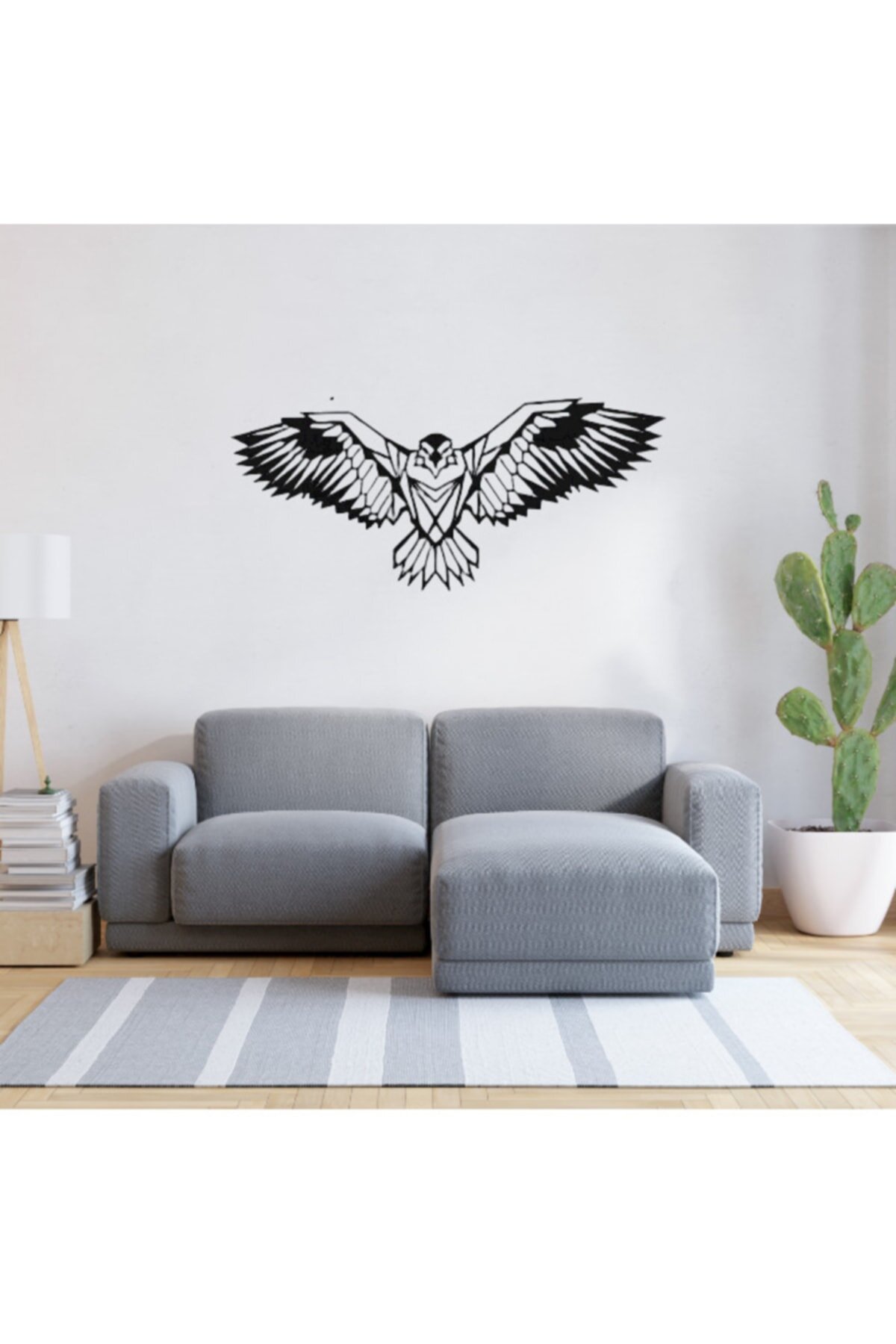 Dekoratif Geometrik Beşiktaş Kartal Duvar Dekoru Lazer | Vartabi