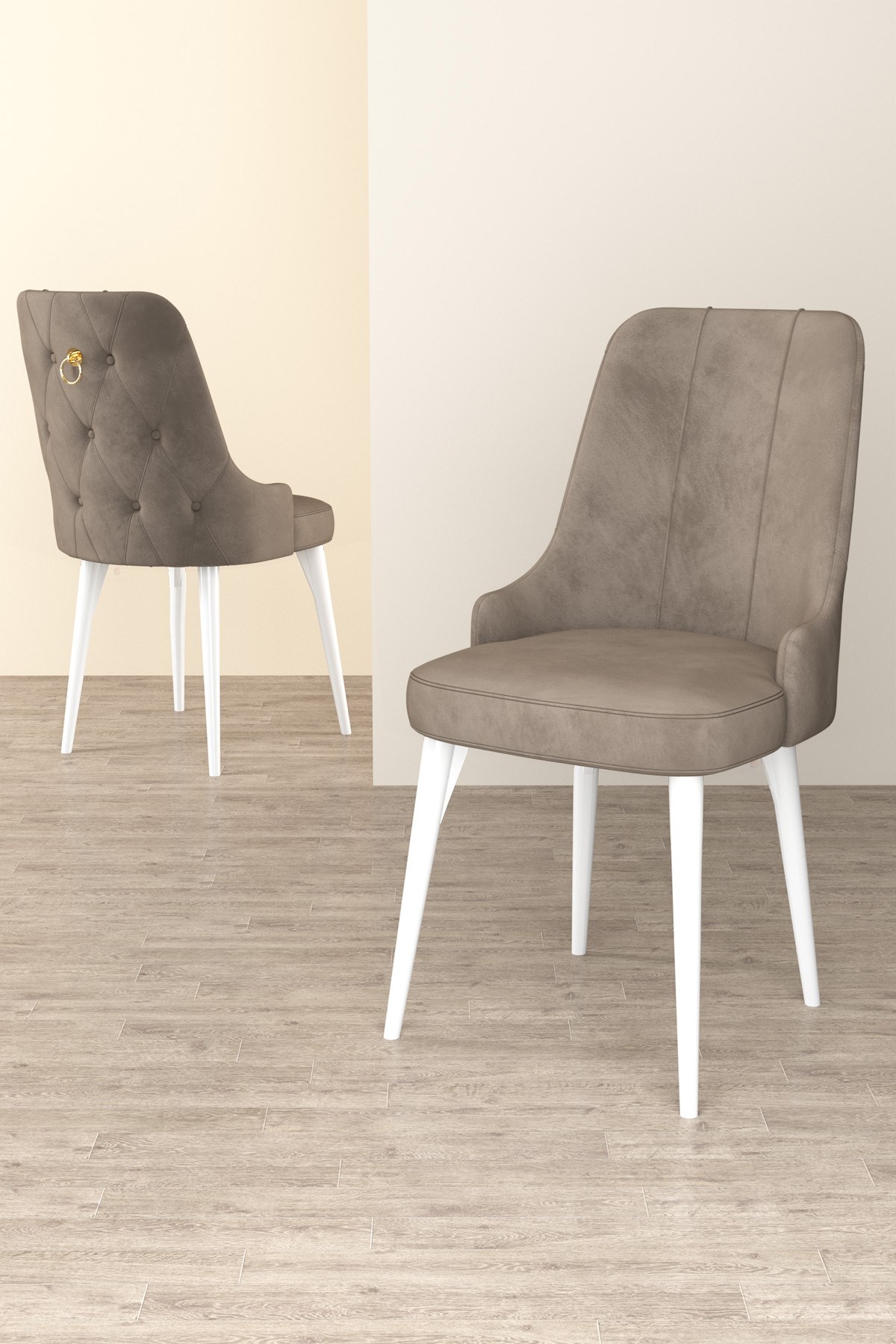 Rovena Alya Beyaz 80x132 Mdf Açılabilir Yemek Masası Takımı 4 Sandalye 1 Bench