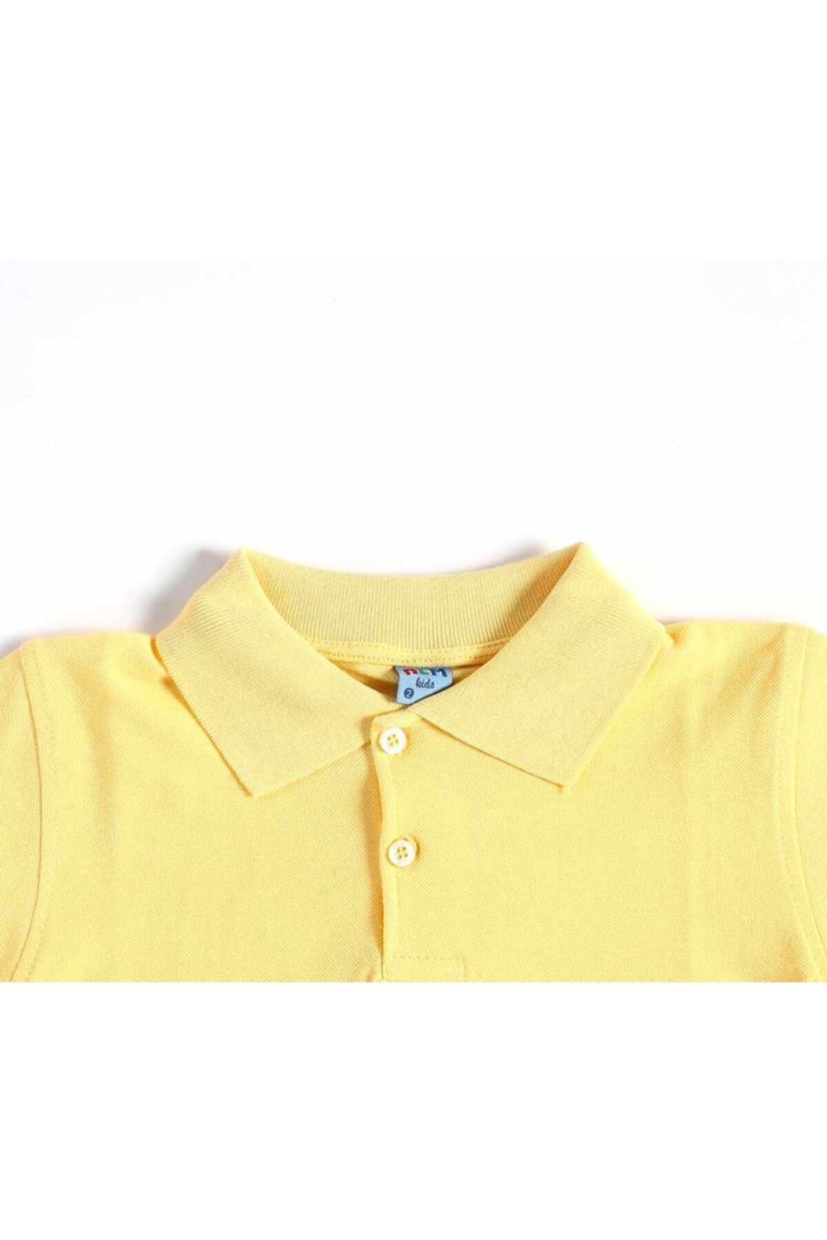 ALM Sarı Kısa Kol 6-16 Yaş Çocuk Okul Lakos Tişörtt-shirt - 80238-
