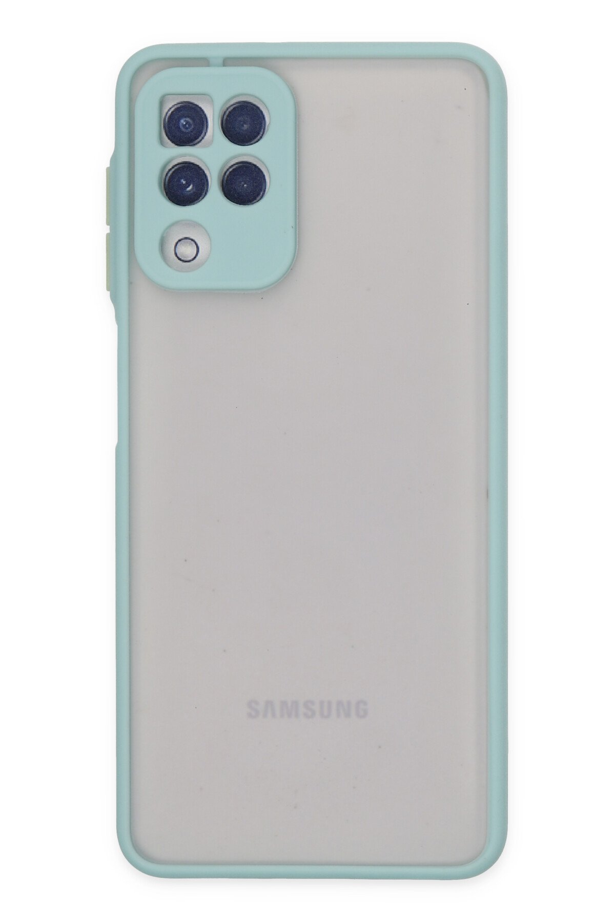 NewFace Newface Samsung Galaxy M32 Kılıf Montreal Silikon Kapak - Turkuaz
