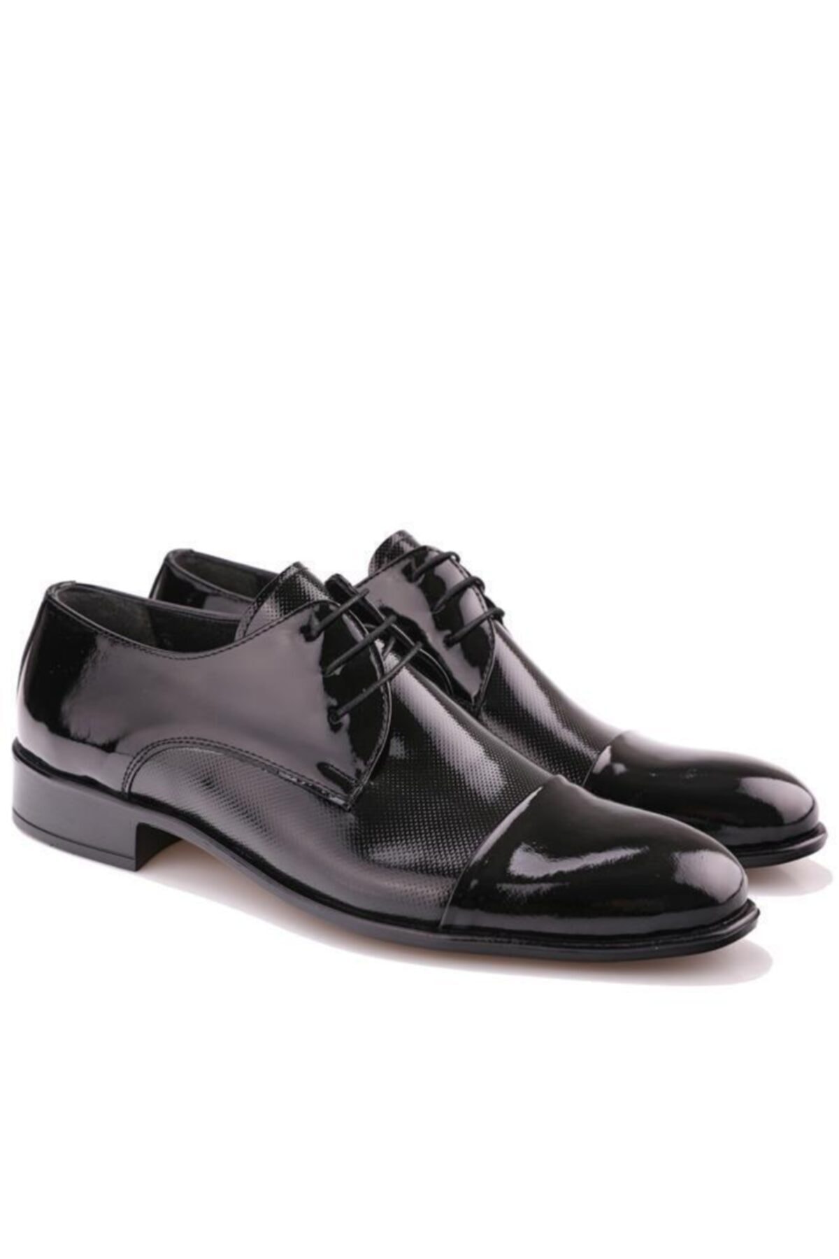 Calvano Erkek Siyah Deri Klasik Ayakkabı