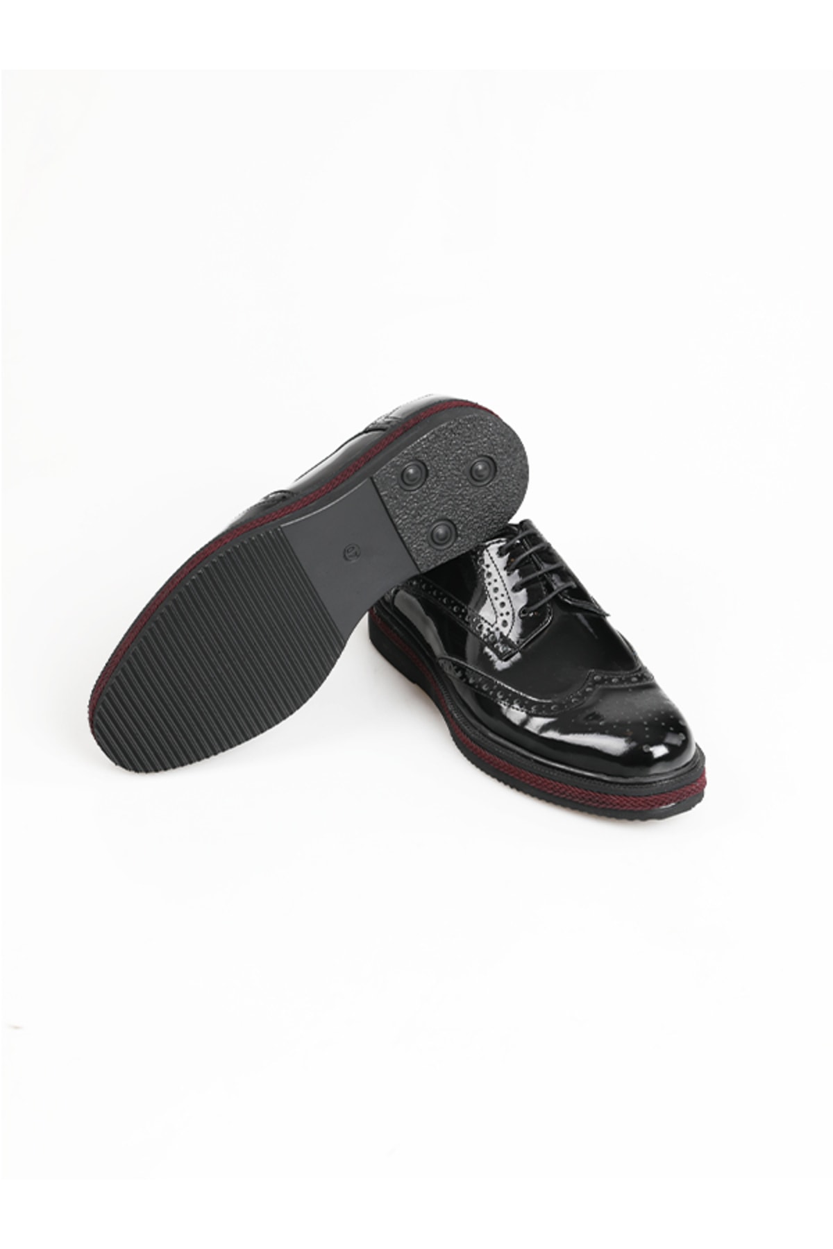 Calvano Hakiki Deri Siyah Erkek Klasik Ayakkabı Mt442-black Shıny