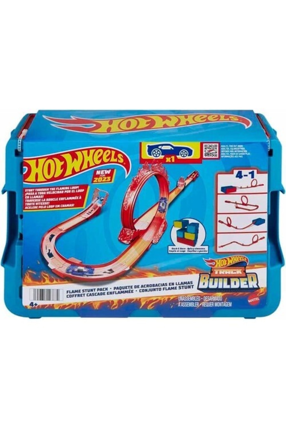HOT WHEELS Hmc04 Track Builder Alev Temalı Akrobasi Seti HOT WHEELS Hmc04 Track Builder Alev Temalı Akrobasi Seti