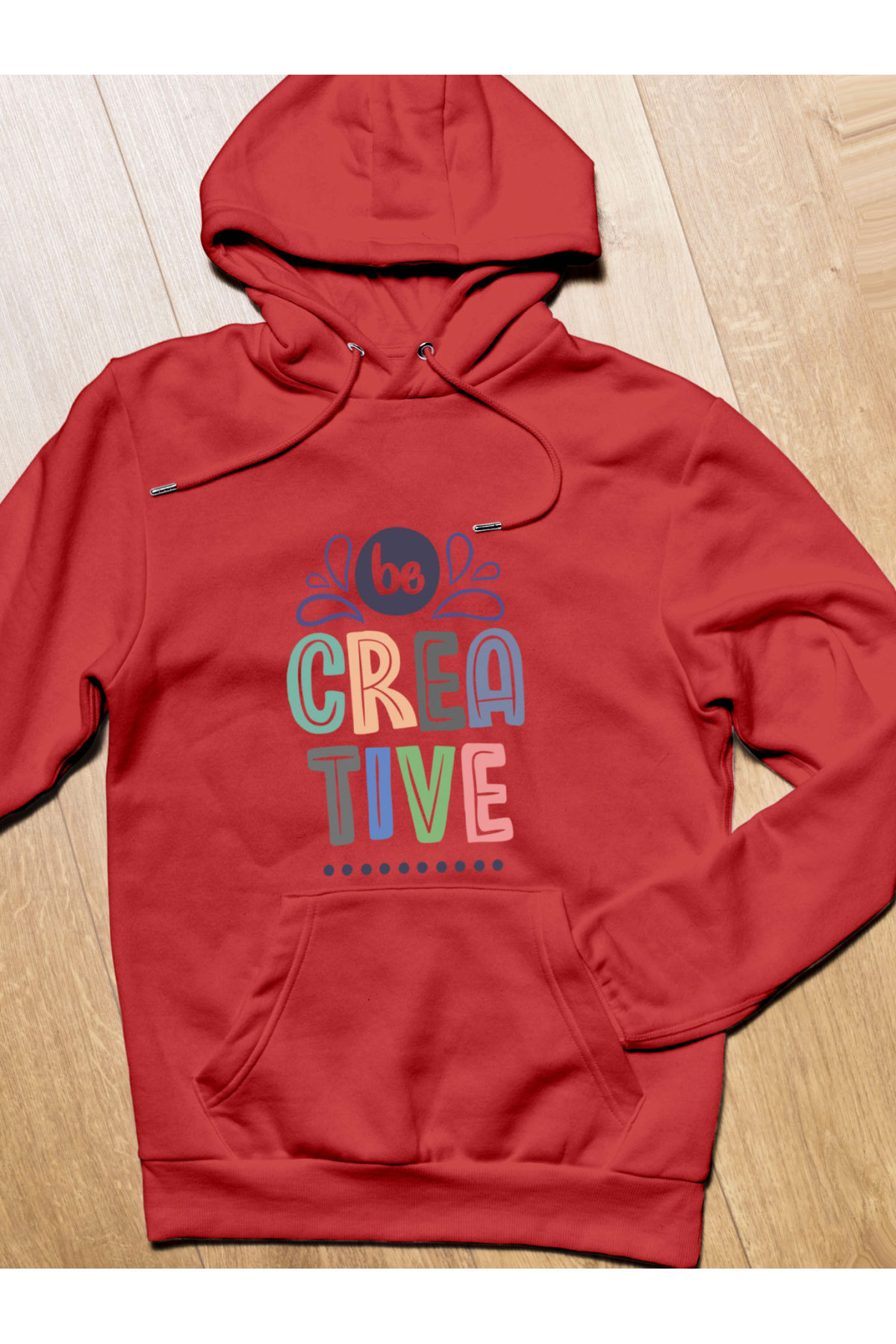 MIJUSTORE Be Creative Yaratıcılık Temalı 3 İplik Kalın Sweatshirt Hoodie