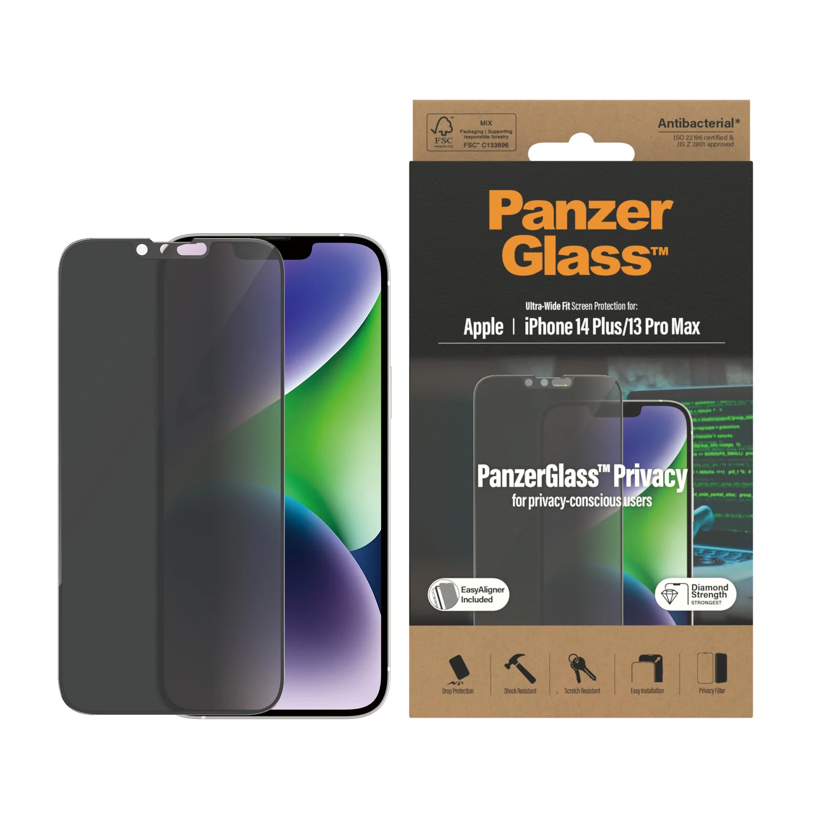PanzerGlass Panzer Glass apple iphone 14 Plus13 Pro Max Privacy ekran koruyucu