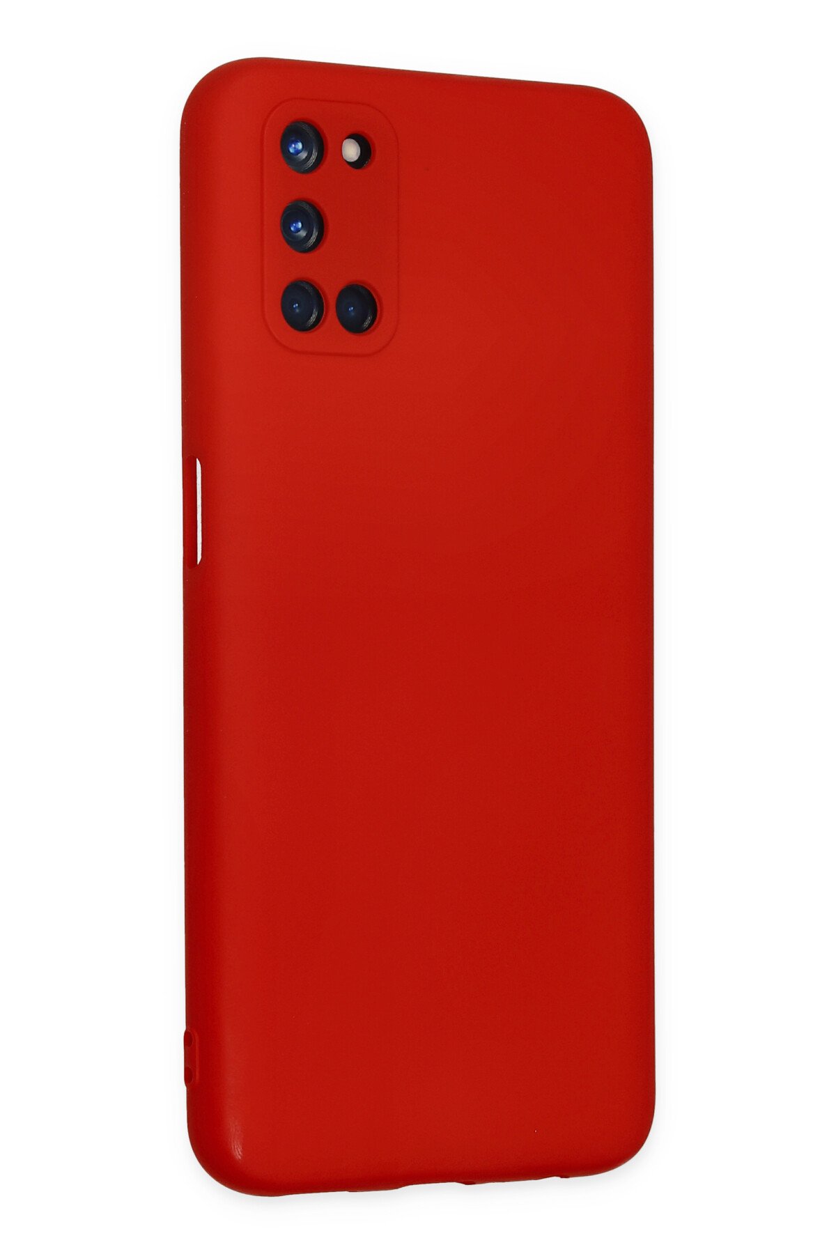 NewFace Newface Oppo A92 Kılıf Nano içi Kadife Silikon - Kırmızı