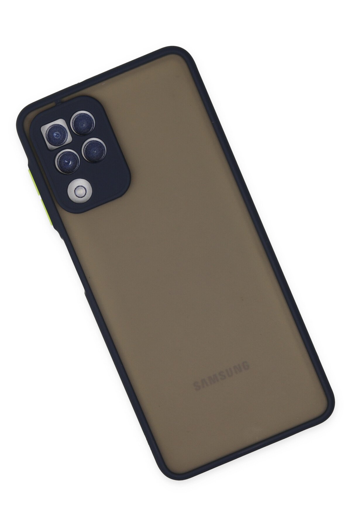 NewFace Newface Samsung Galaxy M22 Kılıf Montreal Silikon Kapak - Lacivert