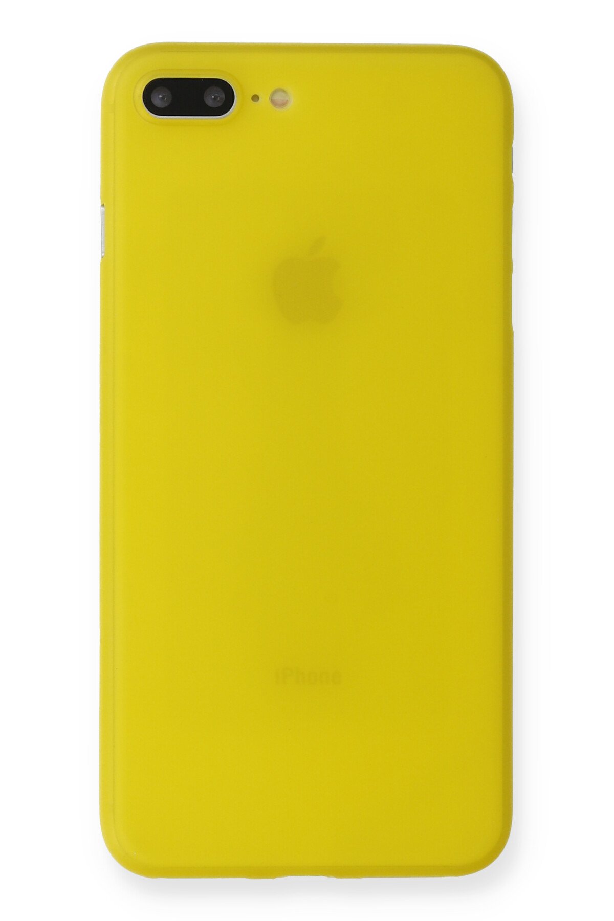 NewFace Newface iPhone 8 Plus Kılıf PP Ultra İnce Kapak - Sarı