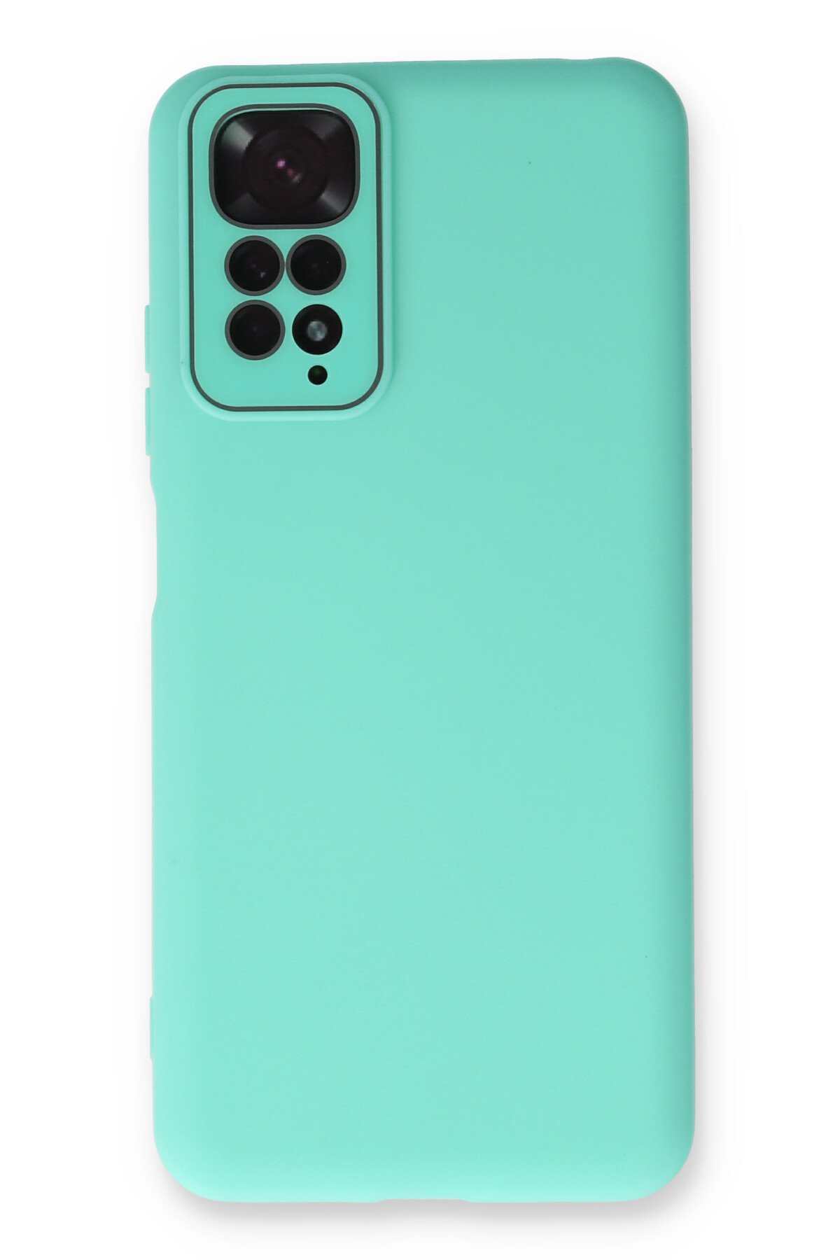 NewFace Newface Xiaomi Redmi Note 11 Kılıf Lansman Glass Kapak - Turkuaz NX9732 NewFace Newface Xiaomi Redmi Note 11 Kılıf Lansman Glass Kapak - Turkuaz NX9732