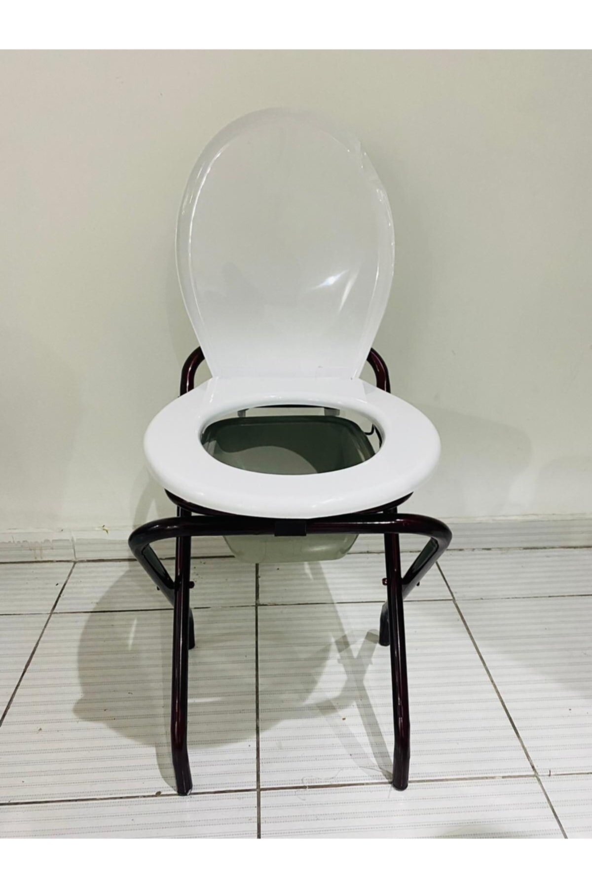 MEDİKALCİM Engelli Ve Yaşlı Tuvaleti Hasta Tuvalet Sandalyesi..kalın Profil