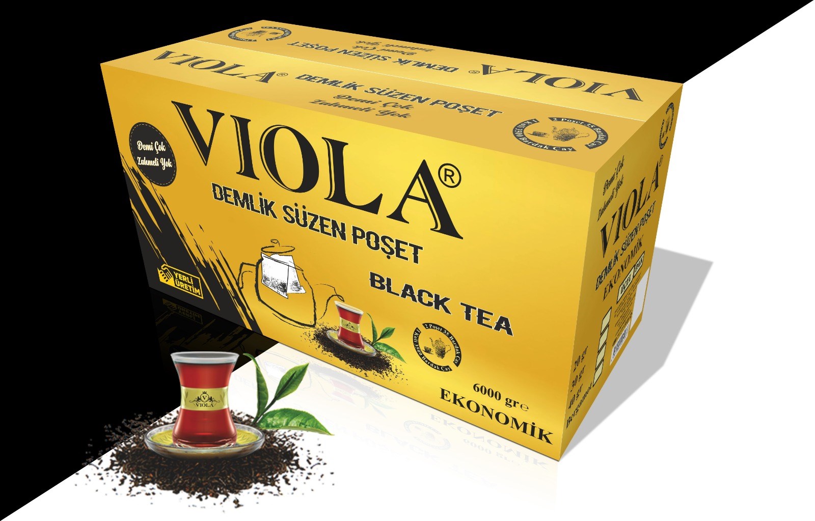 Viola Viola Çay 6Kg - 30gr X 200 Adet Süzme Demleme Poşet Çay Demlik