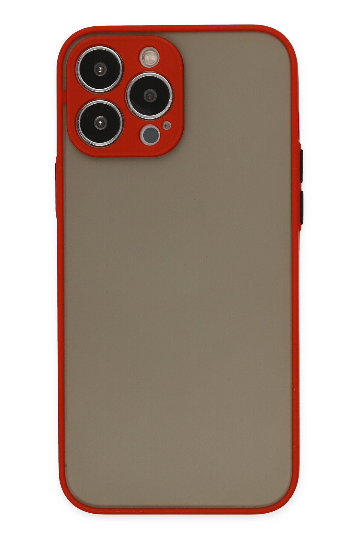 NewFace Newface iPhone 13 Pro Max Kılıf Montreal Silikon Kapak - Kırmızı
