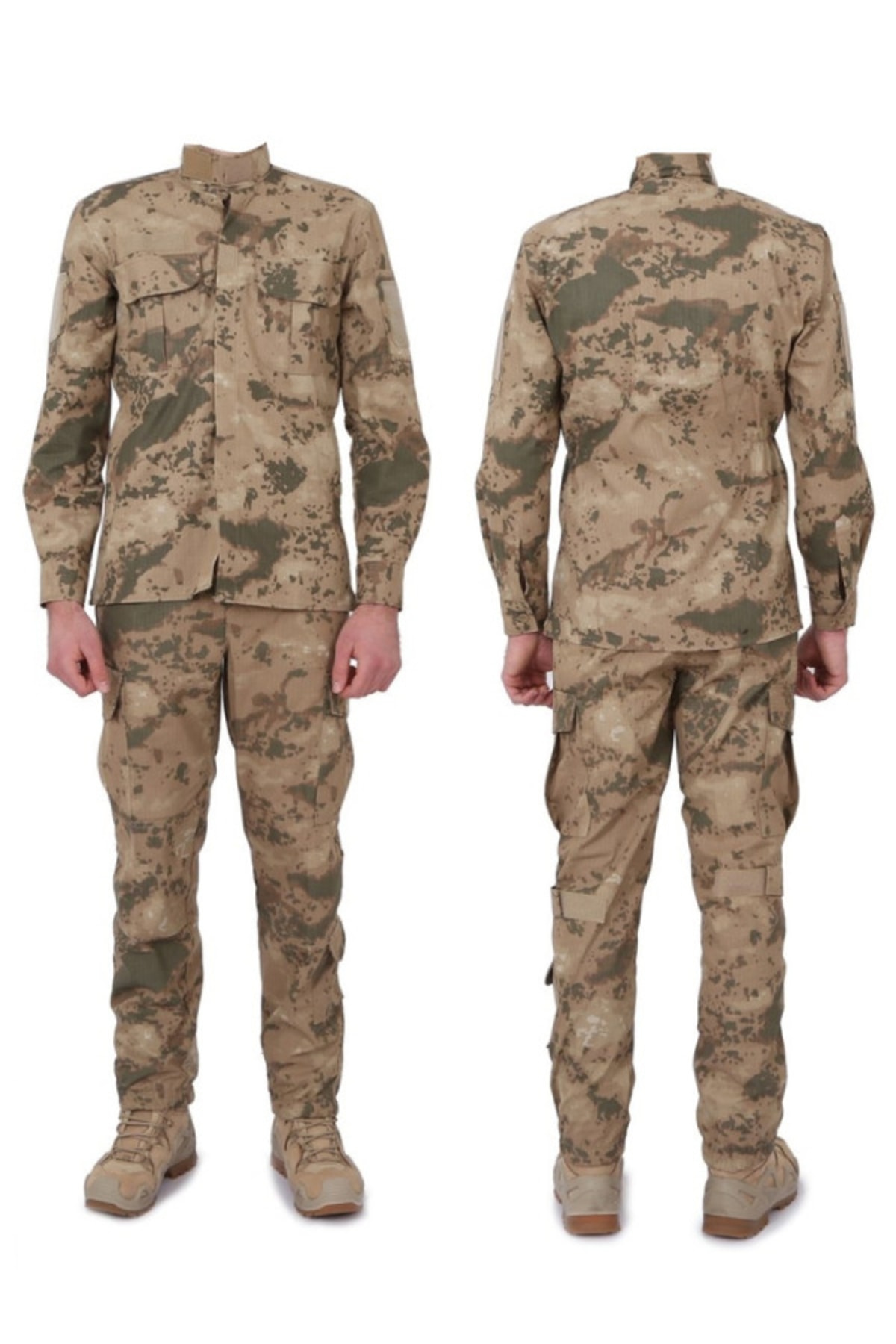 Burak Askeri Malzeme Jandarma kamuflaj renkli uzun kollu gomlek ve taktik pantolon takim BH11636