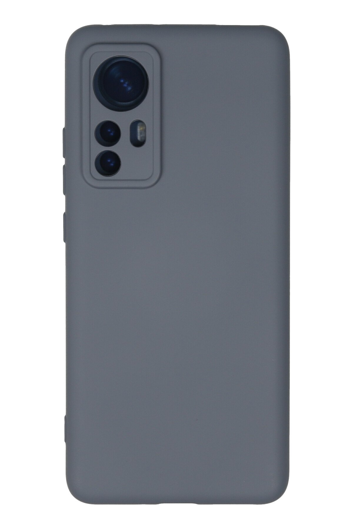 NewFace Newface Xiaomi Mi 12 Kılıf Nano içi Kadife Silikon - Gri IR9157