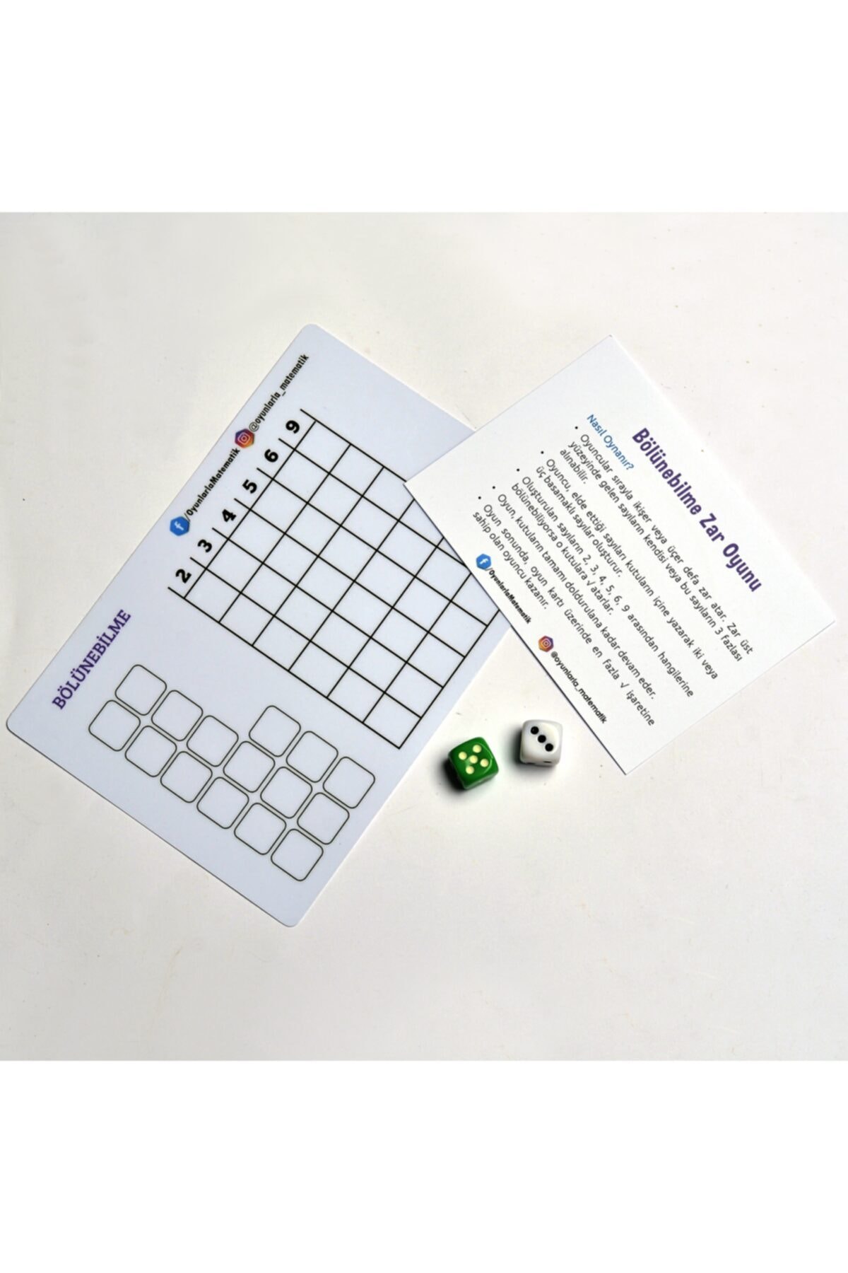 Oyunlarla Matematik Bölünebilme Kuralları Öğrenme Oyun Seti - Matematik Işlem Eğitici Eğlenceli Beceri Oyunu