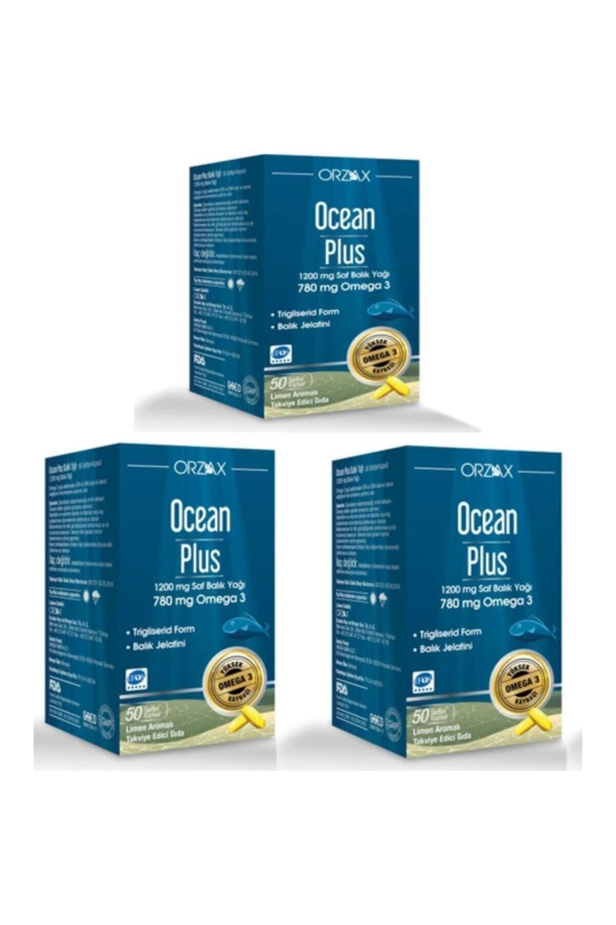 Ocean Plus 50 Kapsül Balık Yağı 3 Adet