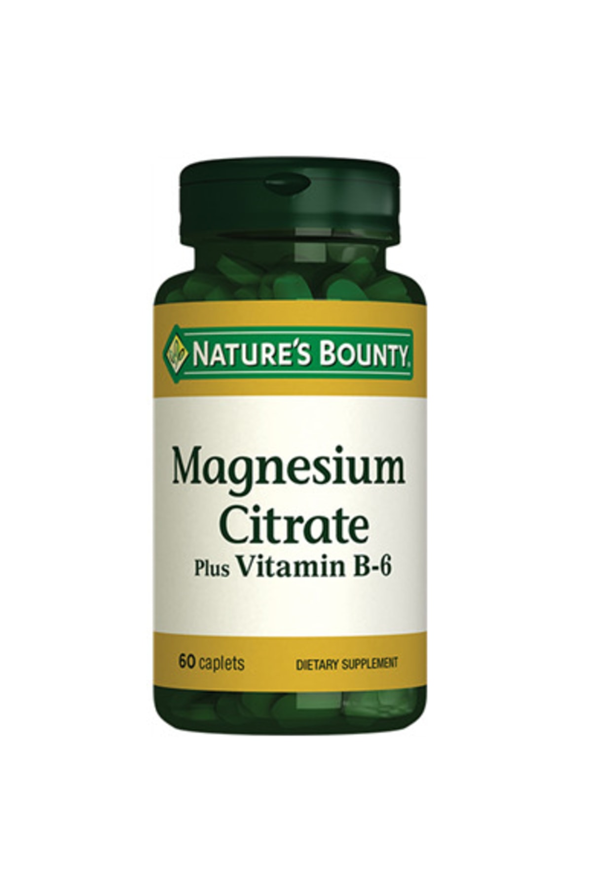 Nature‘s Bounty Magnesium Citrate Plus With Vitamin B6 60 Kapsül